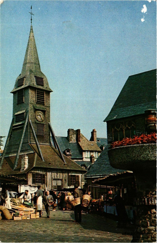 Carte postale ancienne Honfleur - L'Eglise Sainte-Catherine à Honfleur