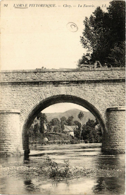 Carte postale ancienne Clecy - La Faverie à Clécy