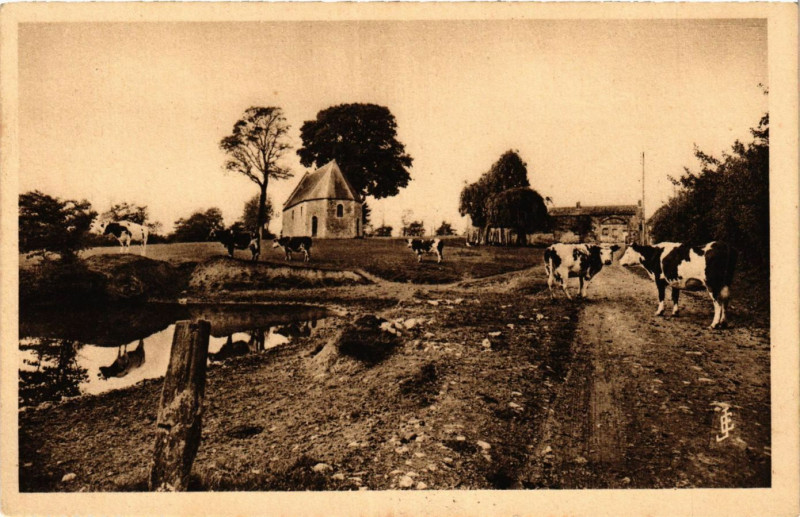 Carte postale ancienne La Siusse Normande - La Chapelle Saint-Clair