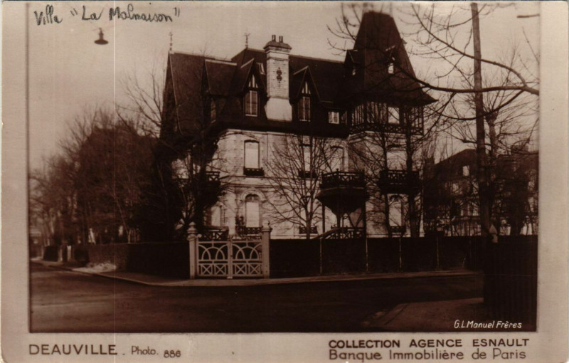 Carte postale ancienne Deauville - Collection Agence Esnault-Banque Immobiliere de Paris à Deauville