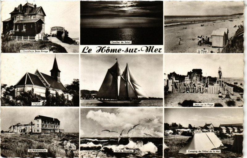 Carte postale ancienne Le Home-sur-Mer - Scenes au Hom