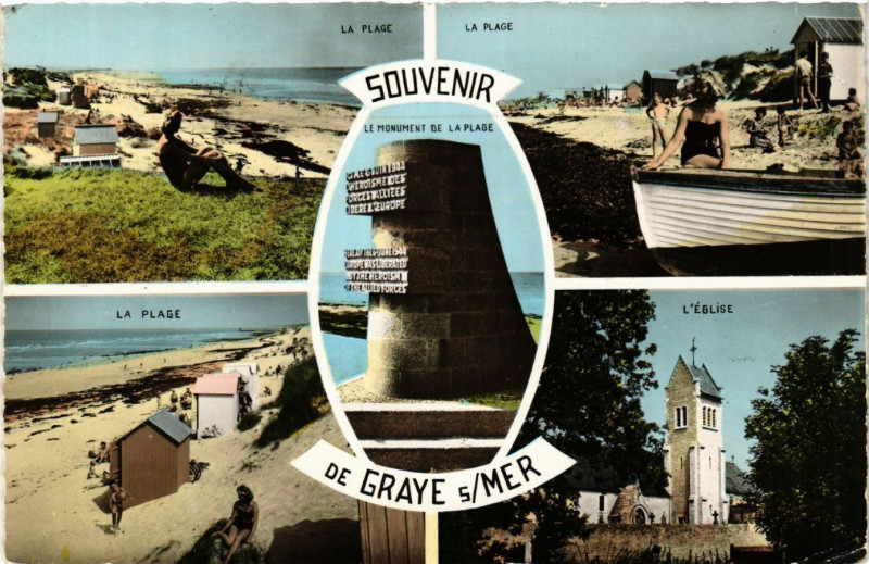 Carte postale ancienne Graye-sur-Mer - Scenes à Graye-sur-Mer