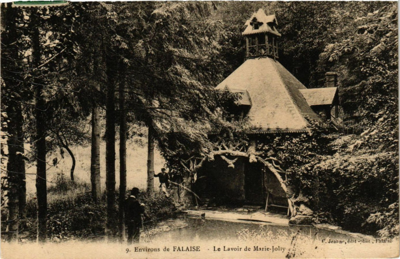 Carte postale ancienne Falaise - Environs - Le Lavoir de Marie-Jolly à Falaise