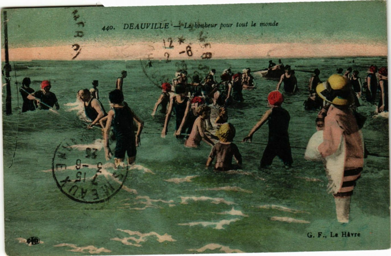 Carte postale ancienne Deauville - Le bonbeur pour tout le monde à Deauville