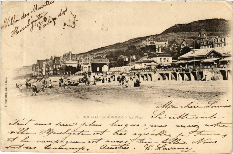 Carte postale ancienne Houlgate-sur-Mer - La Plage à Houlgate