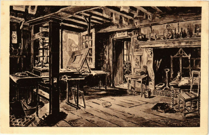 Carte postale ancienne Honfleur - Musée du Vieux Honfleur - Chez l'Artisan à Honfleur
