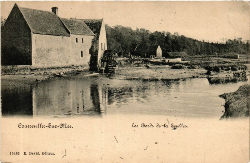 Carte postale ancienne Courseulles-sur-Mer - Les Bords de la Seulles à Courseulles-sur-Mer