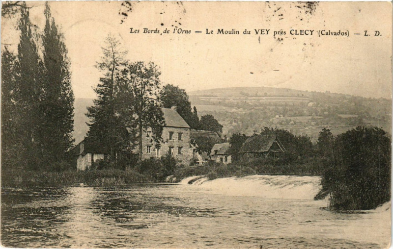 Carte postale ancienne Clecy - Le Moulin du Vey pres Clecy à Clécy