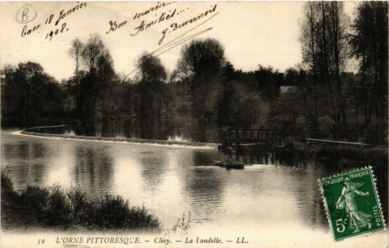 Carte postale ancienne Clecy - La Landelle à Clécy
