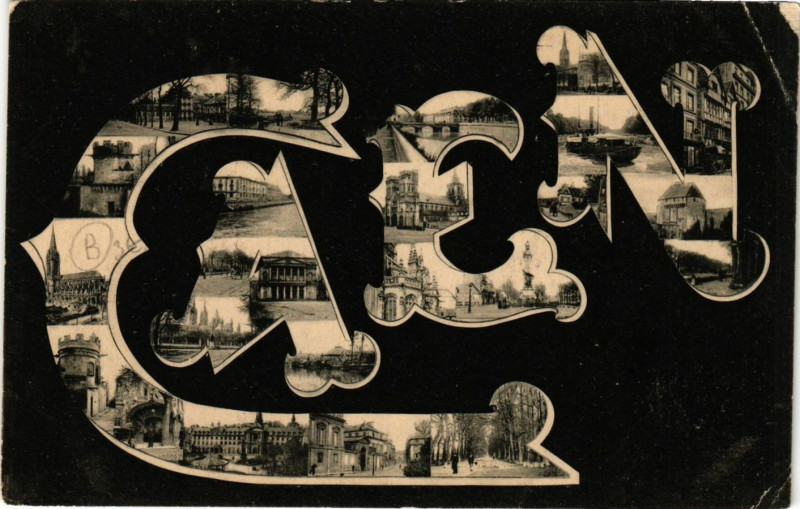 Carte postale ancienne Caen - Scenes à Caen