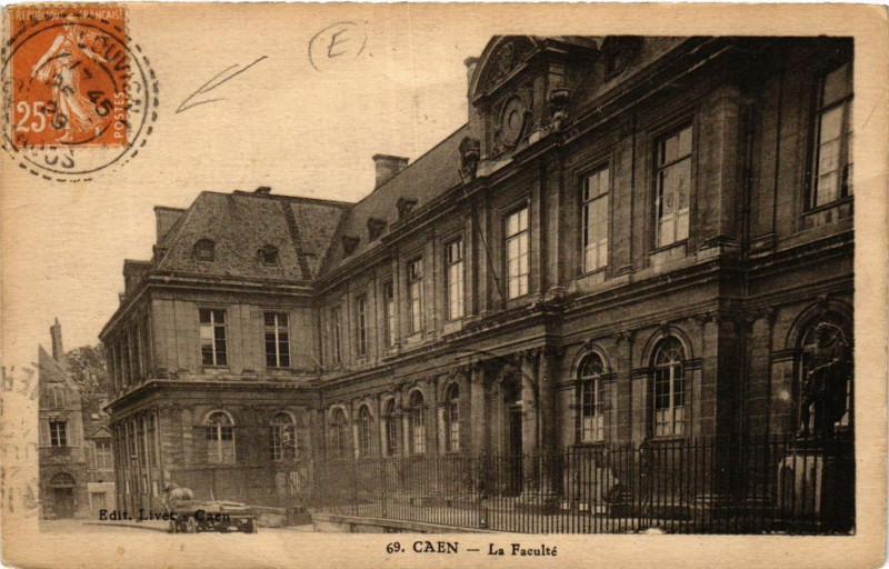 Carte postale ancienne Caen - La Faculté à Caen