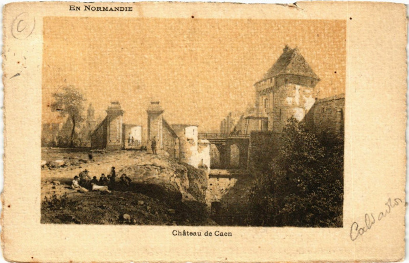 Carte postale ancienne Caen - Chateau de Caen à Caen