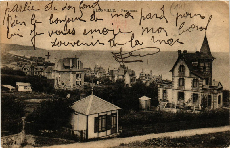 Carte postale ancienne Blonville - Panorama
