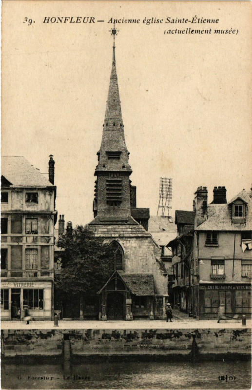 Carte postale ancienne Honfleur - Ancienne Eglise Sainte-Etienne à Honfleur