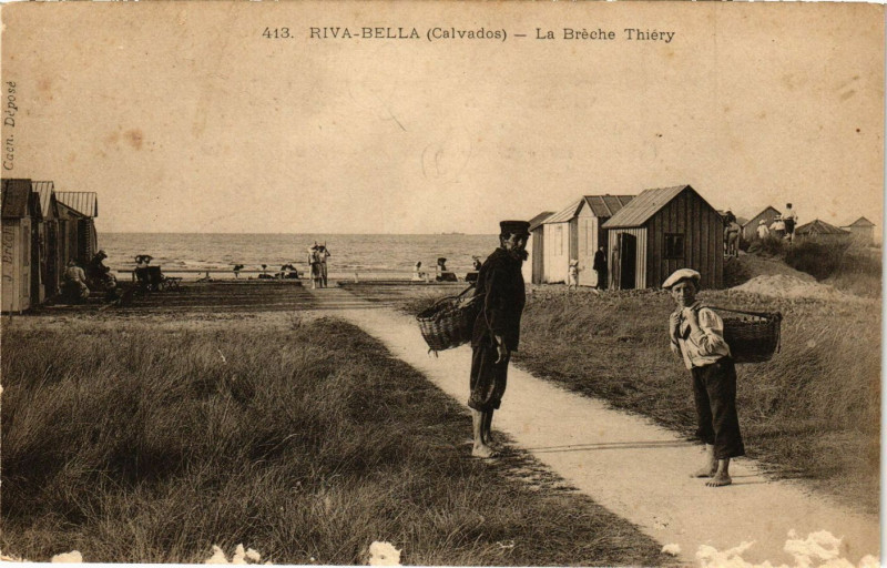 Carte postale ancienne Riva-Bella - La Breche Thiery