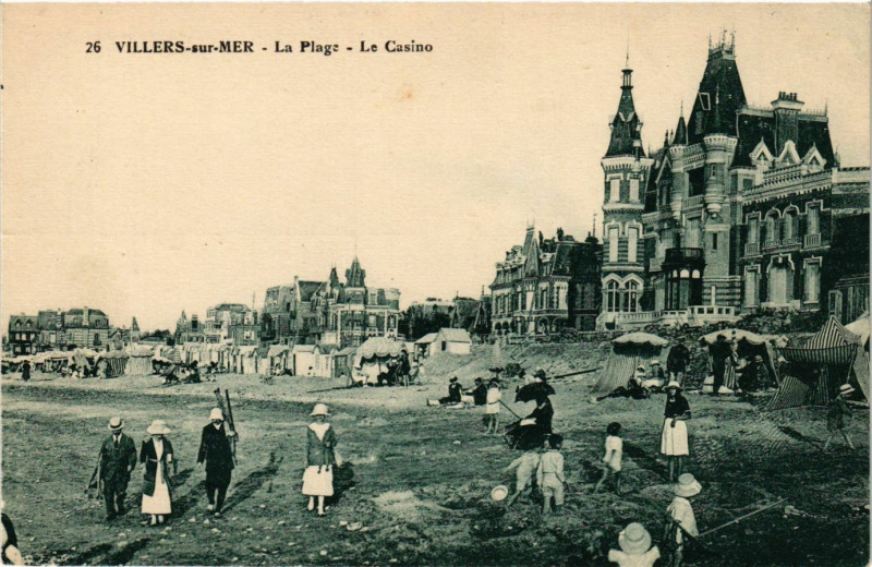 Carte postale ancienne Villers-sur-Mer - La Plage à Villers-sur-Mer