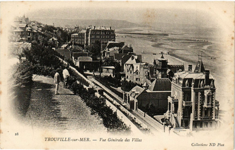 Carte postale ancienne Trouville-sur-Mer - Vue générale à Trouville-sur-Mer
