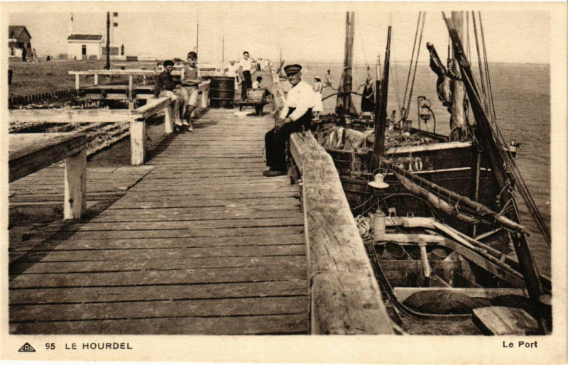 Carte postale ancienne Le Hourdel - Le Port