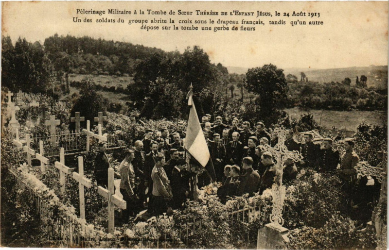Carte postale ancienne Pelerinage Militaire a la Tombe