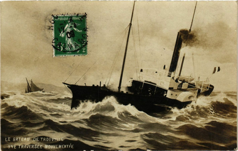Carte postale ancienne Le Bateau de Trouville