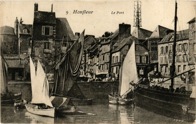 Carte postale ancienne Honfleur - Le Port à Honfleur