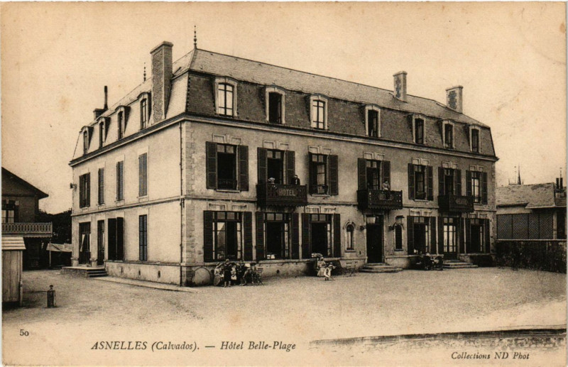 Carte postale ancienne Asnelles - Hotel Belle Plage à Asnelles