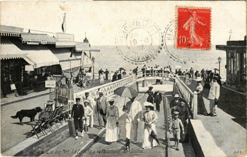 Carte postale ancienne Luc-sur-Mer - La Breche à Luc-sur-Mer