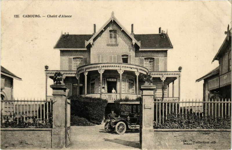 Carte postale ancienne Cabourg - Chalet d'Alsace à Cabourg