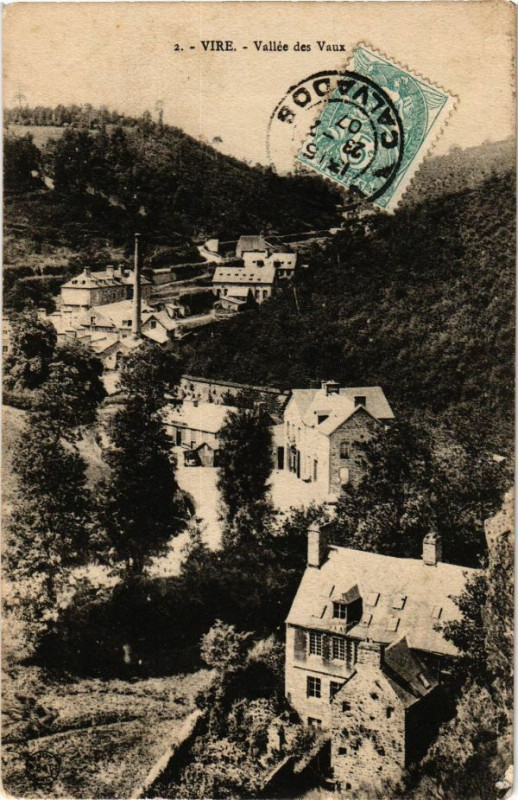 Carte postale ancienne Vire - Vallée des Vaux