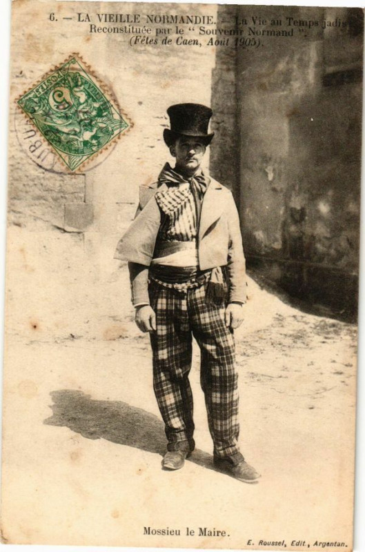 Carte postale ancienne La Vieille Normandie - La Vie au Temps