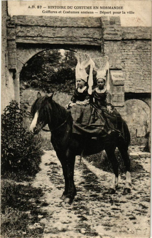 Carte postale ancienne Historie du Costume En Normandie