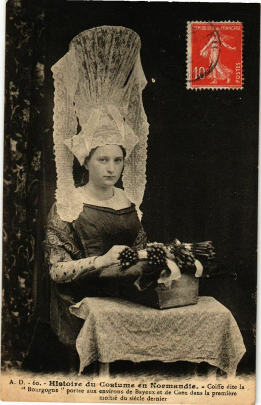 Carte postale ancienne Historie du Costume En Normandie