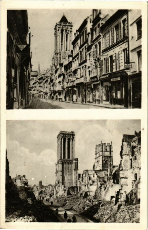 Carte postale ancienne Caen - La rue Saint-Jean à Caen