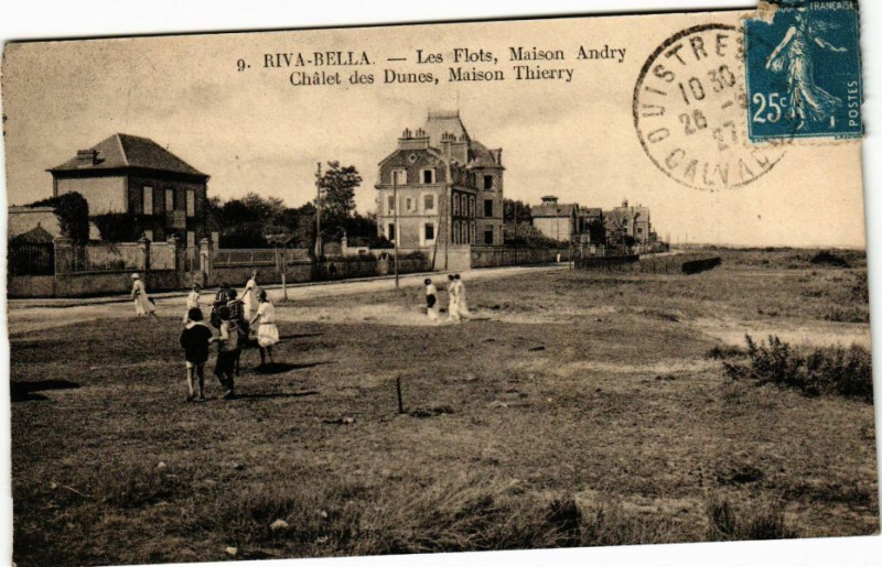 Carte postale ancienne Riva-Bella - Les Flots