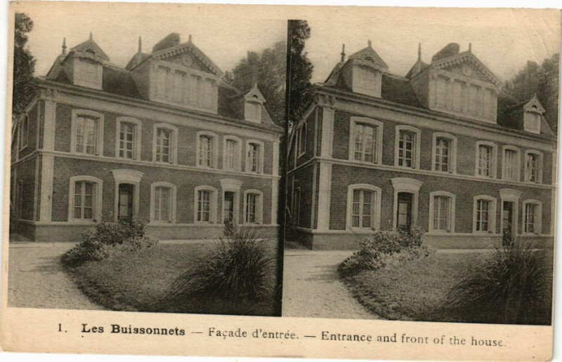 Carte postale ancienne Les Buissonnets - Facade d'Entrée