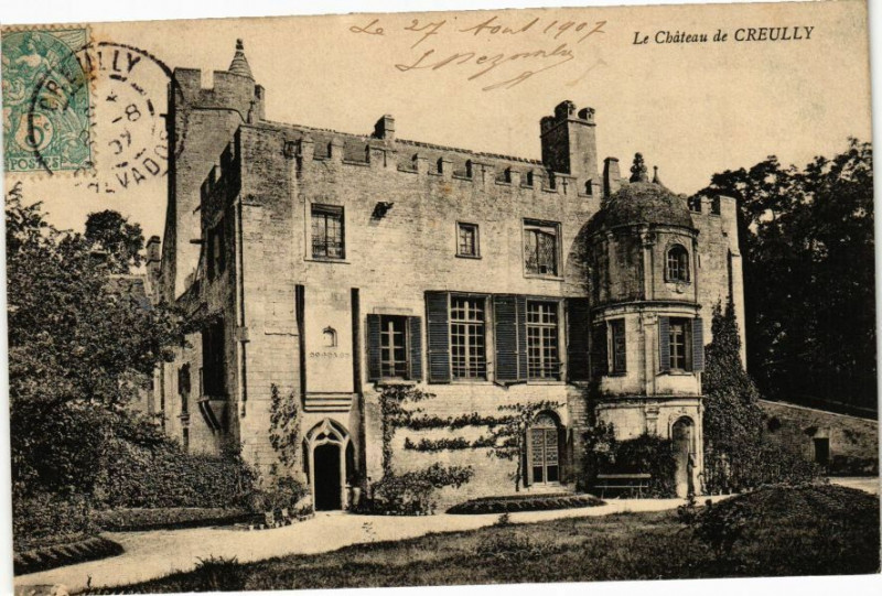 Carte postale ancienne Le Chateau de Creully