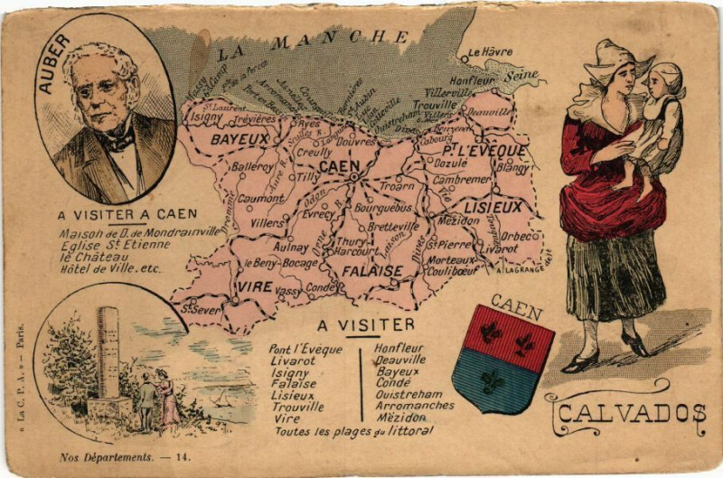 Carte postale ancienne Caen - Calvados à Caen