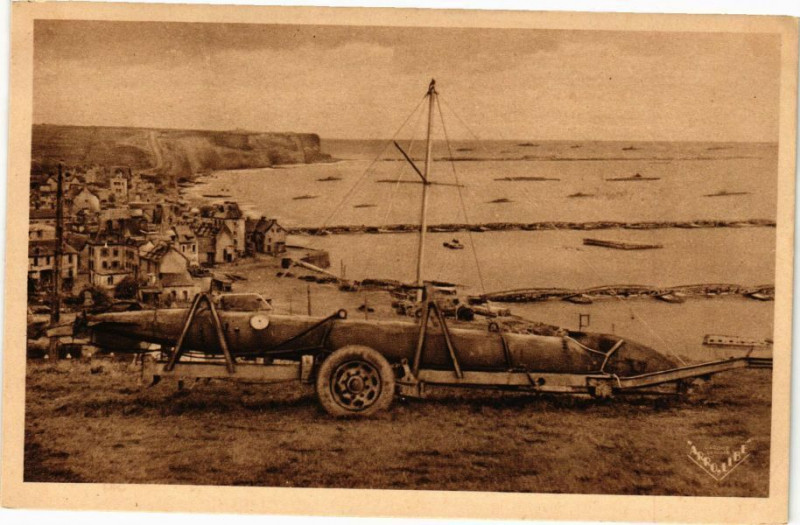 Carte postale ancienne Arromanches-les-Bains - Vue générale à Arromanches-les-Bains