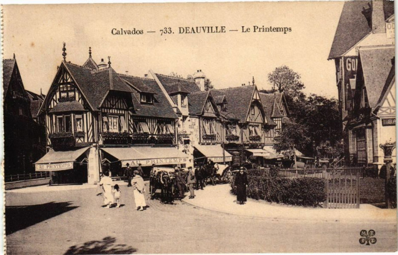 Carte postale ancienne Deuville - Le Printemps
