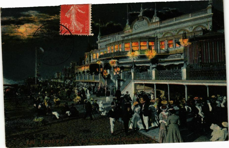 Carte postale ancienne Trouville - Le Casino
