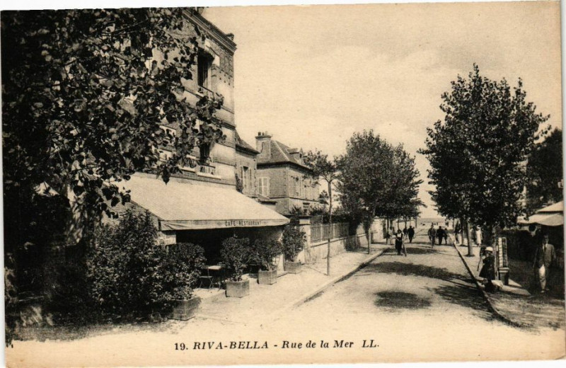 Carte postale ancienne Riva-Bella - Rue de la Mer