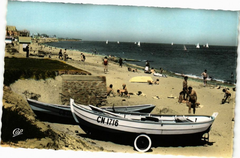 Carte postale ancienne Hermanville - La Plage