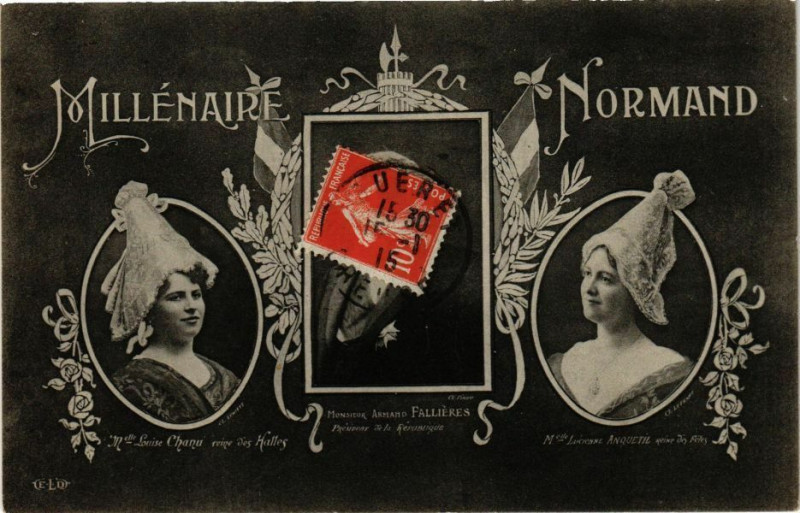 Carte postale ancienne Millenaire Normand