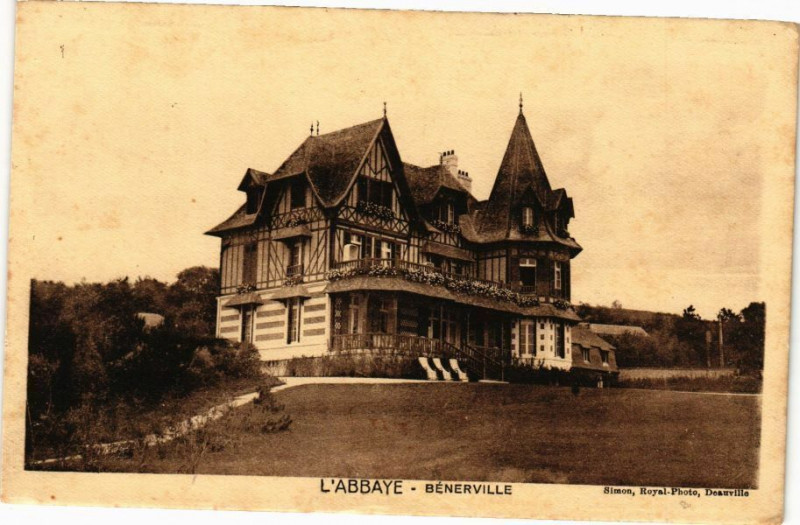 Carte postale ancienne L'Abbaye - Benerville