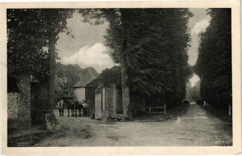 Carte postale ancienne Bois Girult - Entrée de la ferme