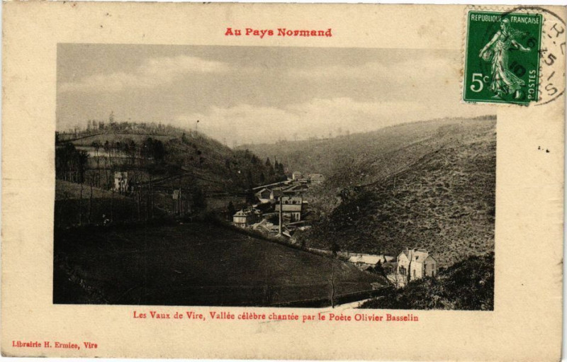 Carte postale ancienne Au Pays Normand - Les Vaux de Vire