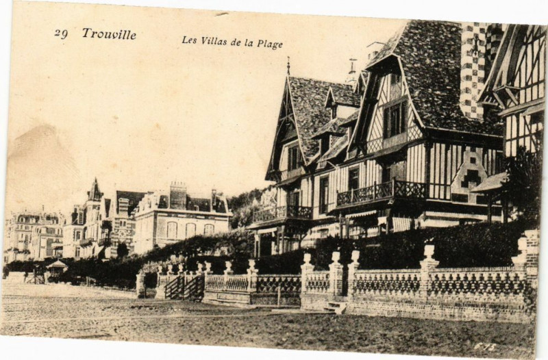 Carte postale ancienne Trouville-Les Villas de la Plage