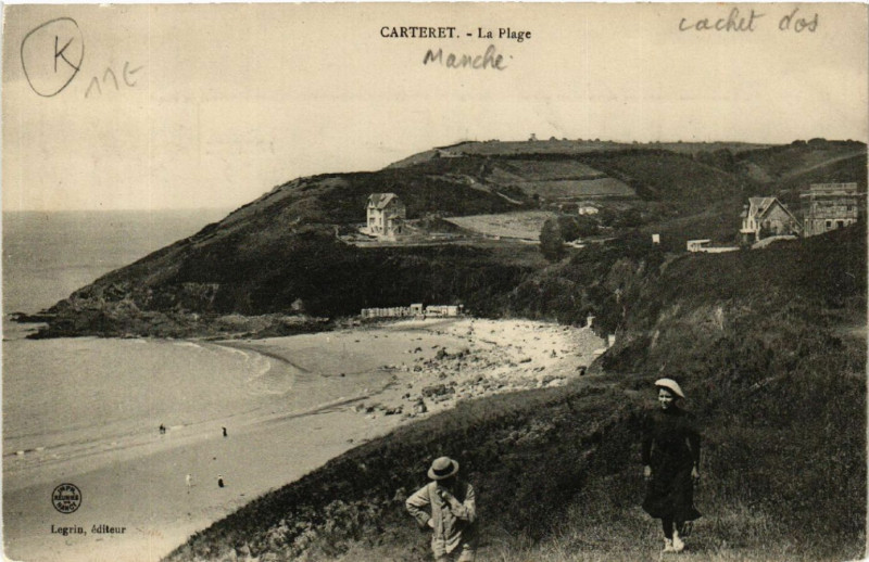 Carte postale ancienne Carteret - La Plage