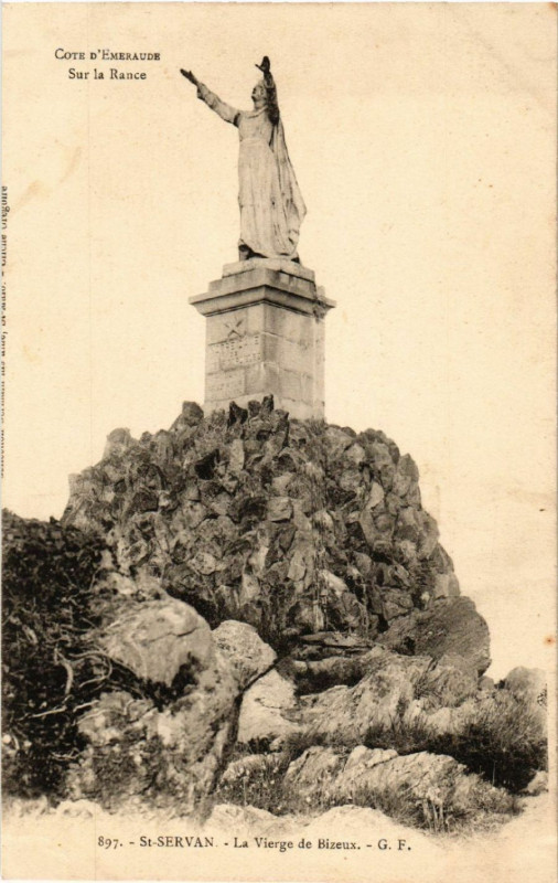 Carte postale ancienne Saint-Servan - La Vierge de Bizeux