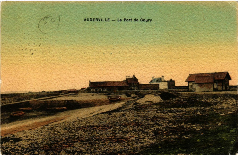 Carte postale ancienne Auderville - Le Port du Goury